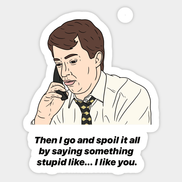 MARK CORRIGAN | THEN I GO AND SPOIL IT ALL Sticker by tommytyrer